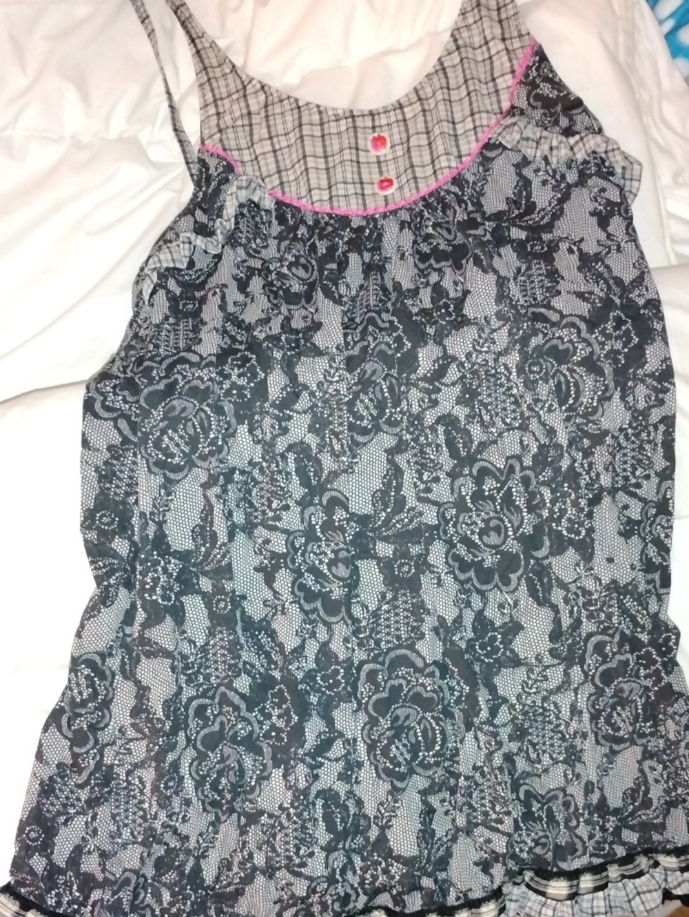 Betsey Johnson Swim Top And Cover Up